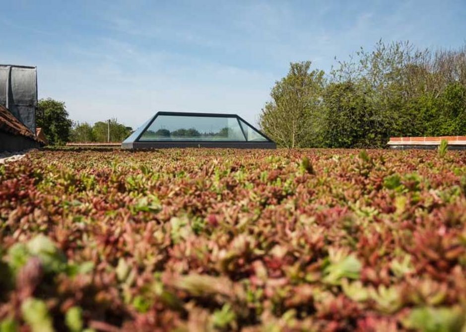 Connecting to nature: The installation of a live sedum roof can increase the lifespan of protective membranes by shielding them from ultraviolet rays, potentially weatherproofing a landscaped area for the design lifespan of the building.