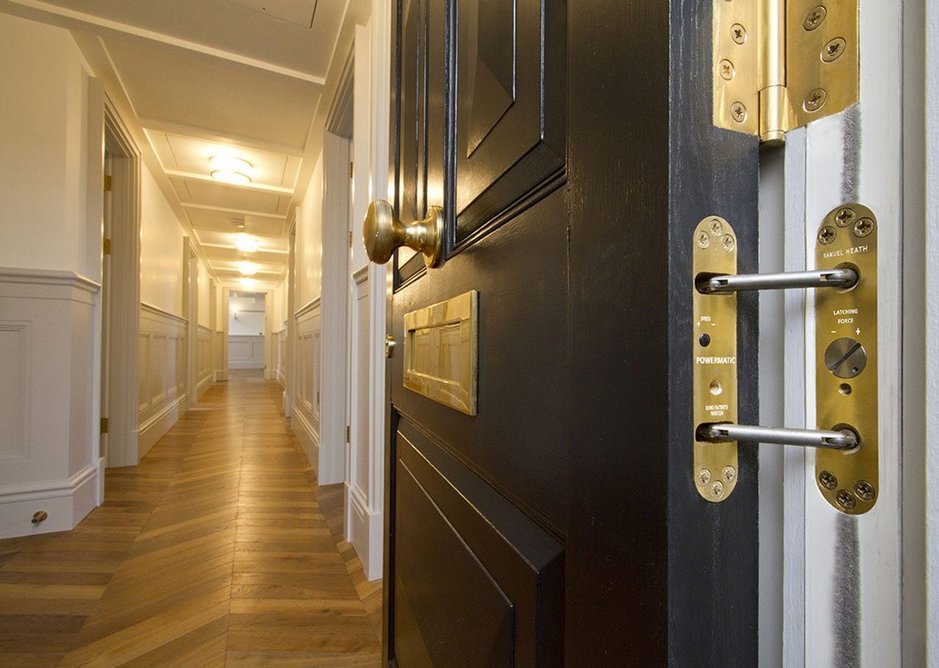 Powermatic concealed door closers have been used to help retain the Victorian heritage of six listed buildings overlooking Leinster Square in Notting Hill.