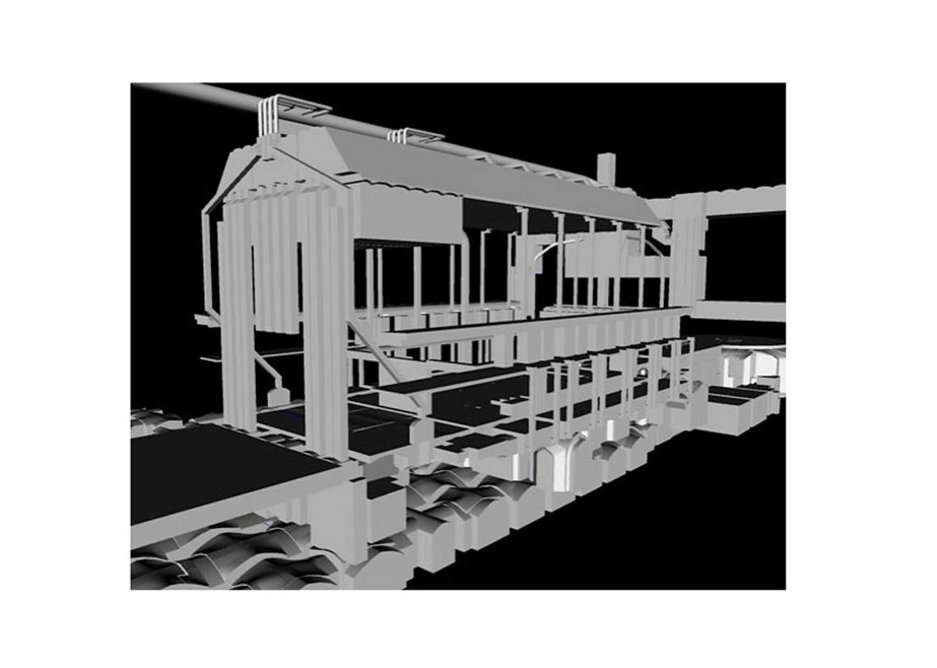 BIM model, showing ventilation system in House of Lords.