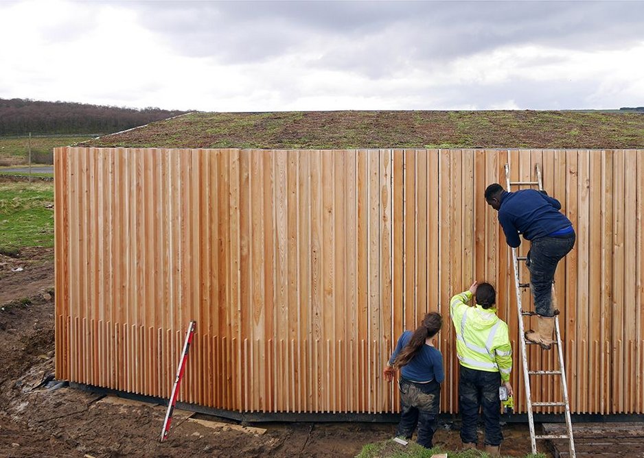 Rochester Roundhouse cladding.