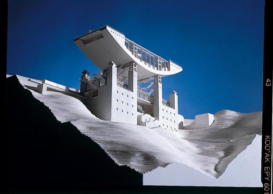 Competition stage model for The Peak, Hong Kong, 1995.