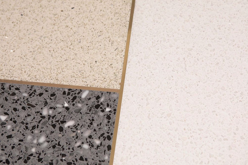 Flowcrete luxury seamless terrazzo, Mondeco.