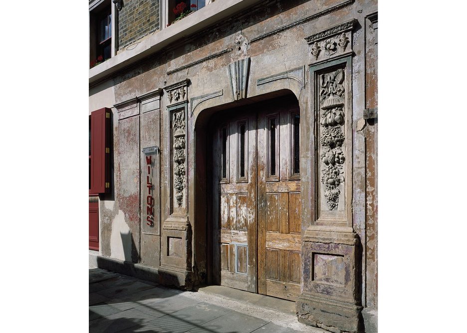 Don’t paint that door: Wilton’s scarcely grand peeling entrance.