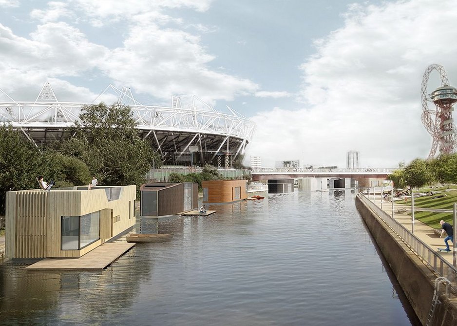 Floating homes Olympic site.