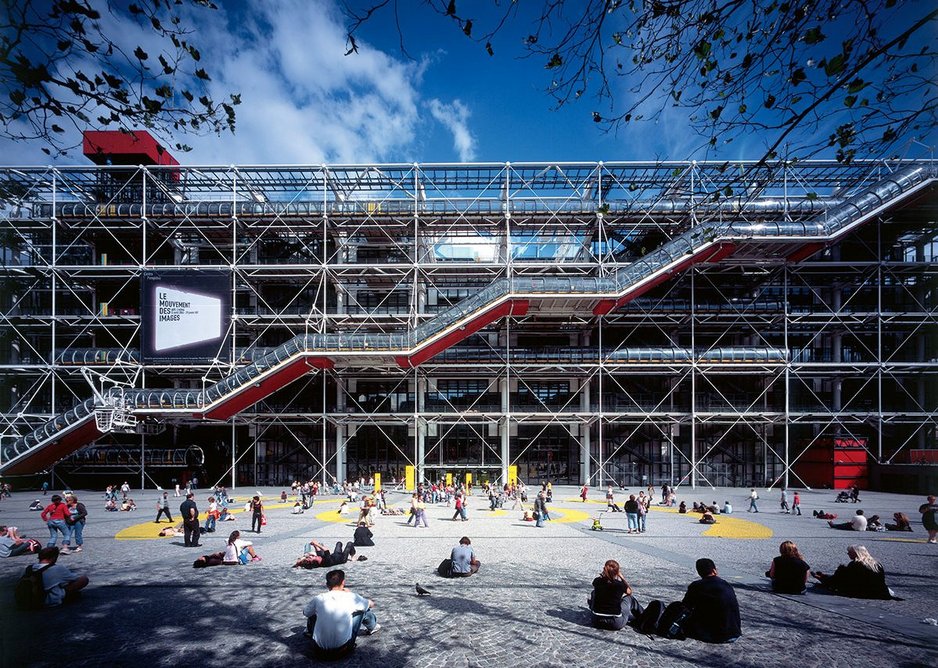 The front elevation of The Pompidou.