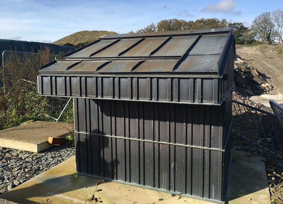 A mock-up of the copper façade of the Windermere Jetty Museum was tested on site for a year.