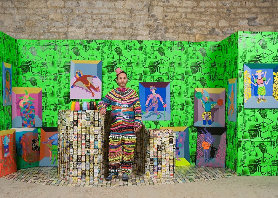 The John McCririck Memorial Bar, 2013 by John Walter. Installation view, Ambika P3, London.