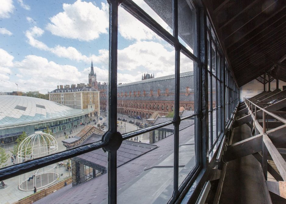 The restored gymnasium is a landmark at King's Cross.