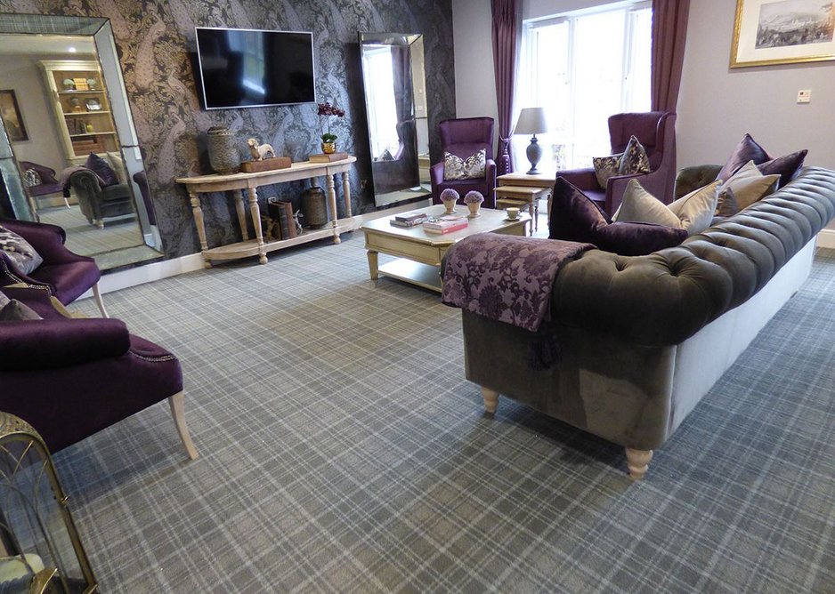 Origin 573 Evolution range carpet at MHA Montpellier Manor care home, Stainton, Middlesborough.