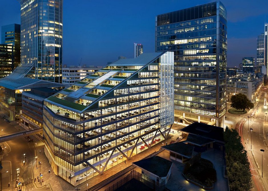 Moorgate Exchange maximises lettable space using the attributes of steel. HKR Architects with steelwork by Severfield.