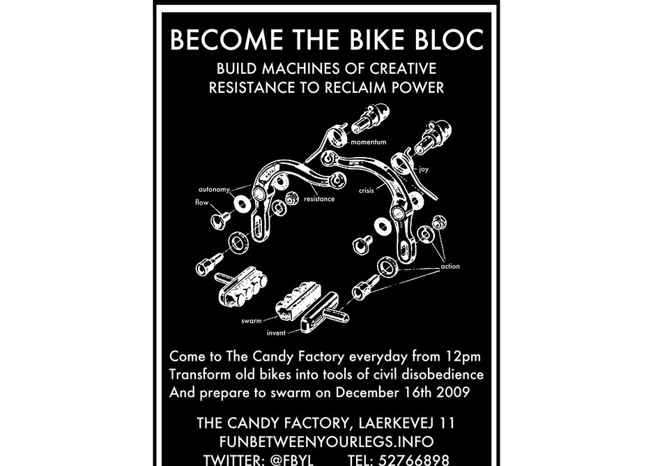 Bike Bloc graphic poster.