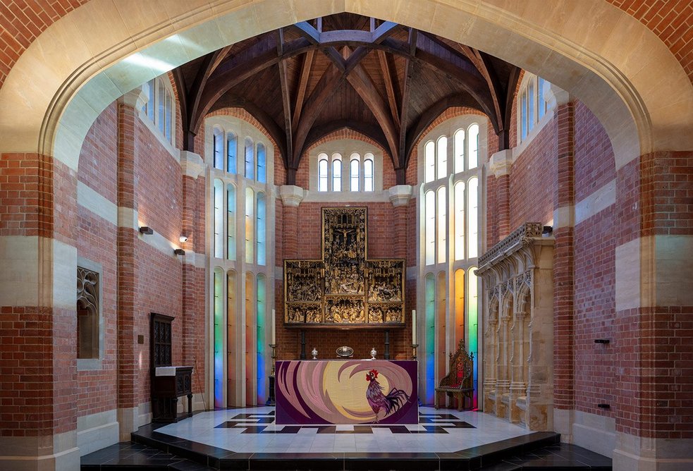 Brick Awards 2022 Supreme Winner, Craftsmanship Winner and Contractors' Choice Winner: Radley College chapel extension, Abingdon, Oxfordshire. Purcell Architecture.