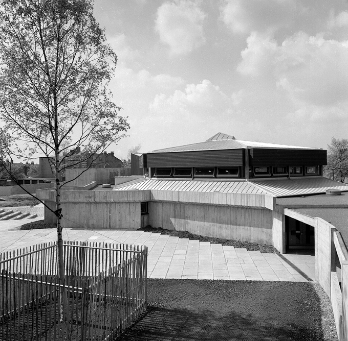 Acland Burghley School, Tufnell Park, Camden, London, 1966. Credit: John Donat/RIBA Collections