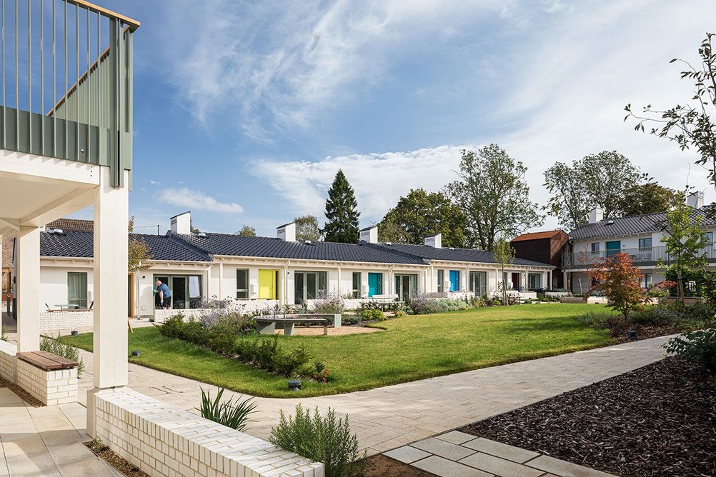 Dovehouse Court Almshouses.