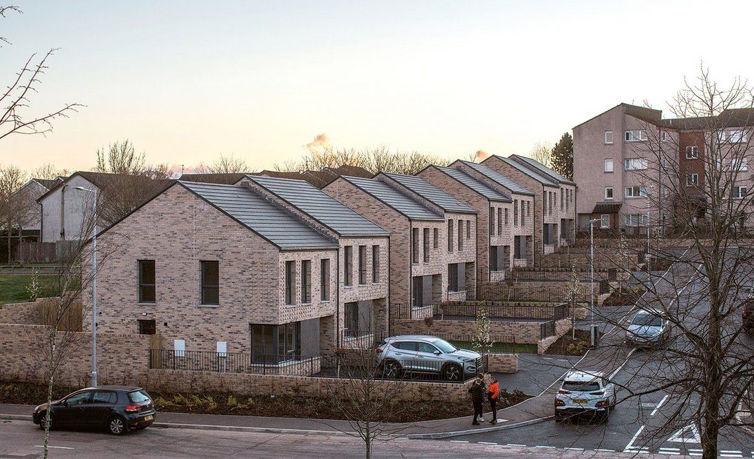 Hall Black Douglas’ Gardenmore Green, 14 homes on an existing estate, is an example of ‘simple housing done well’.