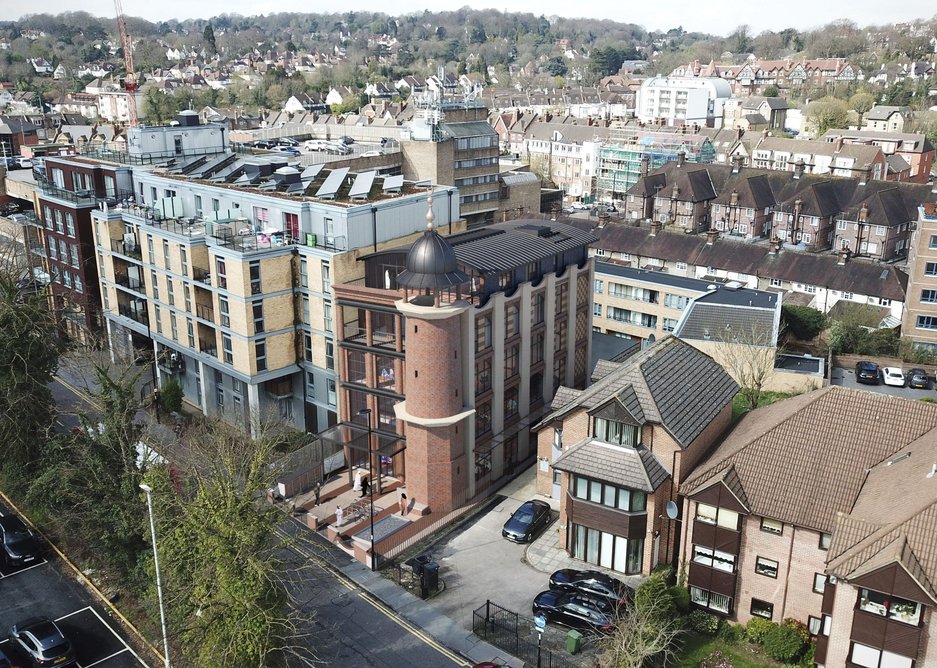 Purley mosque by Benedict O’Looney Architects.