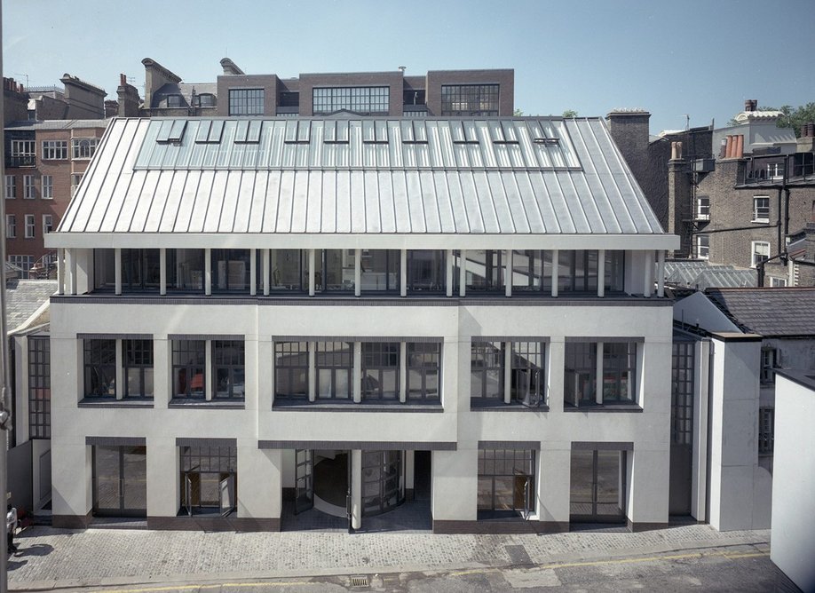 Stevens Building, Royal College of Art, Kensington Gore, London, designed by John Miller + Partners (1991).