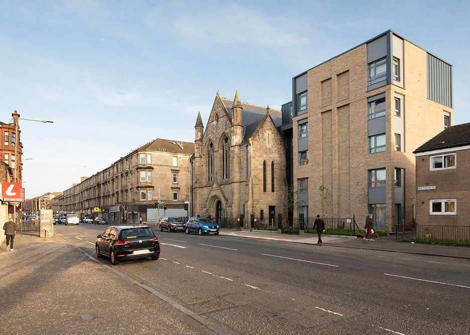 Cunningham House, a Passivhoos development of flats for social rent specifically for older people for Shettleston Housing Association, Glasgow. The homes were designed by John Gilbert Architects and built by Stewart & Shields.