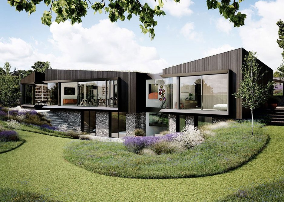 Hidden House, Surrey by Duncan Foster Architects.