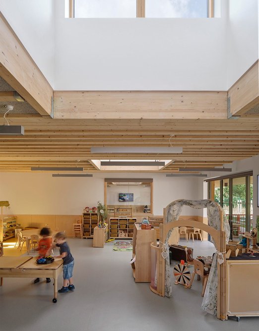 University of Staffordshire Woodlands Nursery by Feilden Clegg Bradley Studios. Credit: Daniel Hopkinson