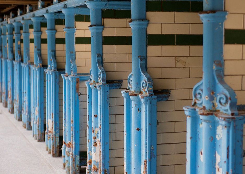 Victoria Baths changing rooms, Manchester.