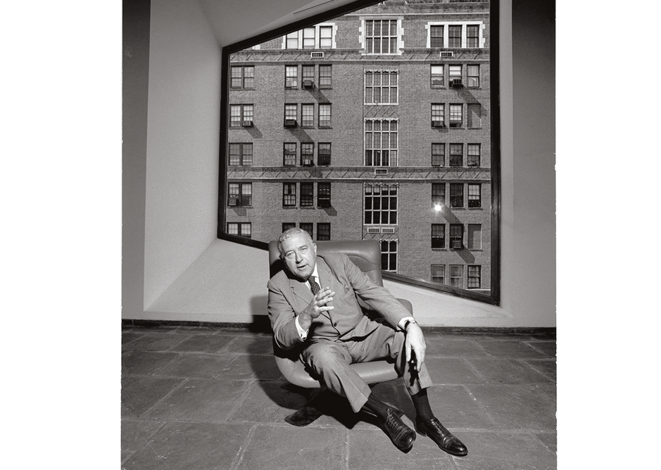 Marcel Breuer photographed at the Whitney Museum, New York, in 1964 by Marc Bernheim.