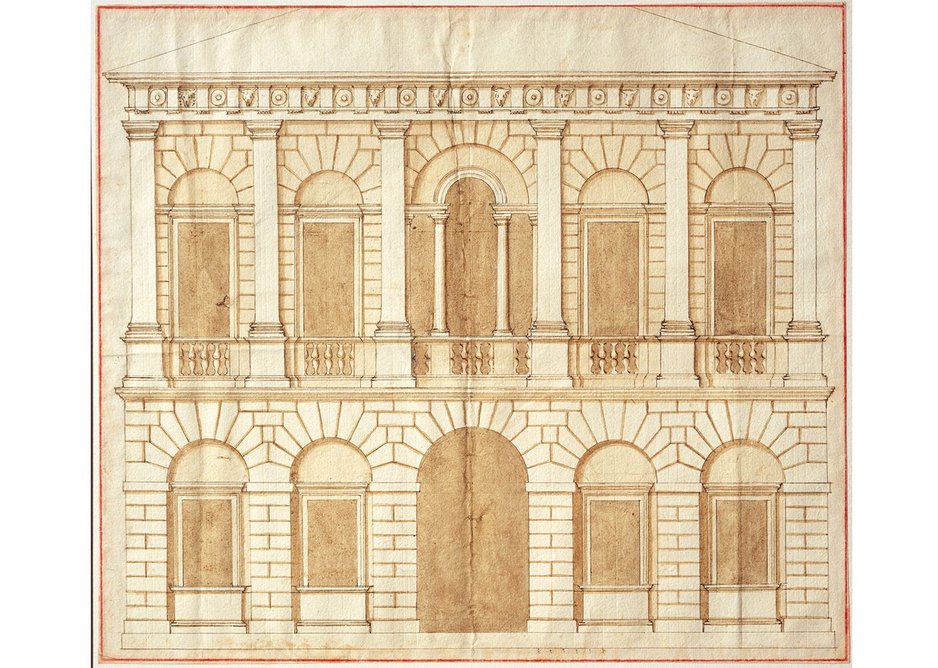 Design for a palace by Andrea Palladio (c1540s)