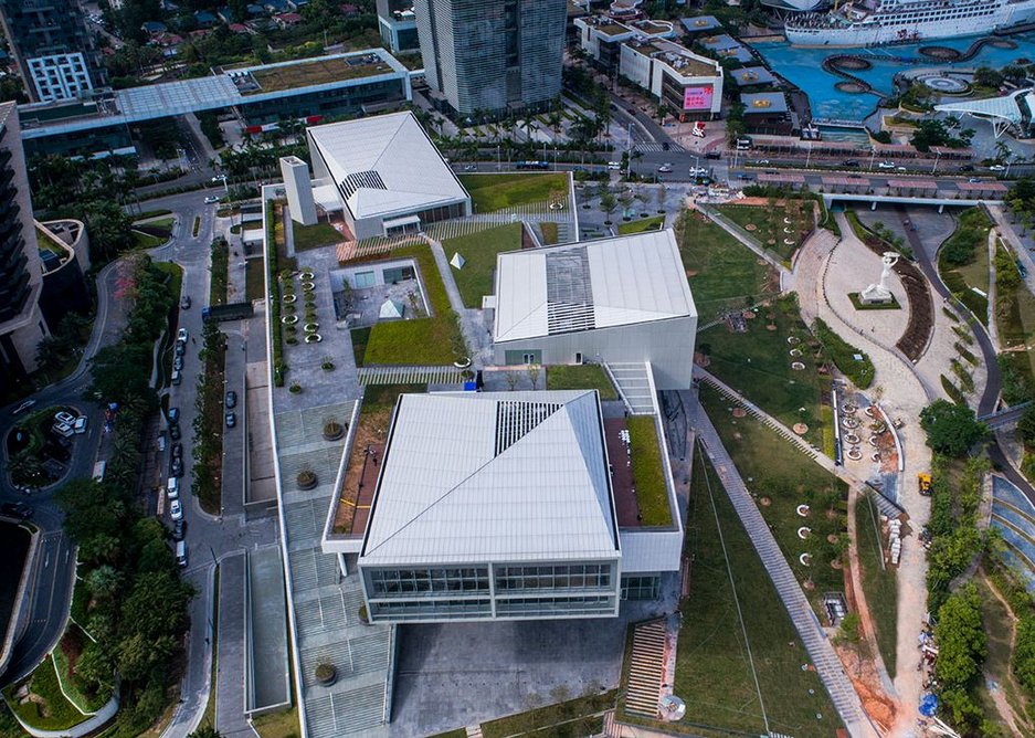 Landscaped civic space as much as museum.