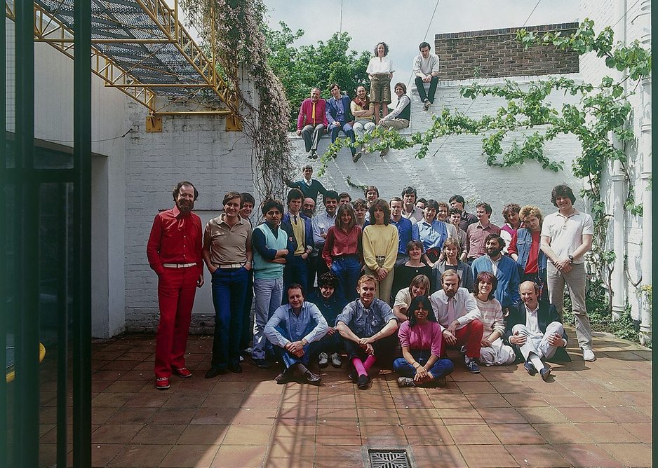 The Richard Rogers Partnership (RRP) at their Holland Park Studio, July 1983.