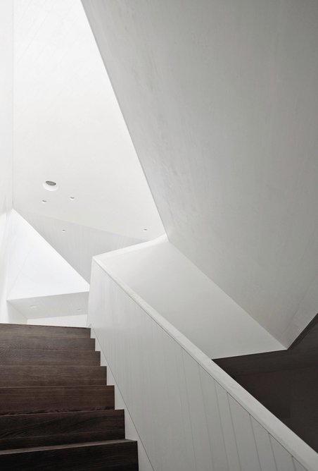 Atmosphere and ingenuity – with natural light used to unlock spaces in the home – will be celebrated in the 2025 Daylight from Above awards. Staircase by Frei + Saarinen Architekten.