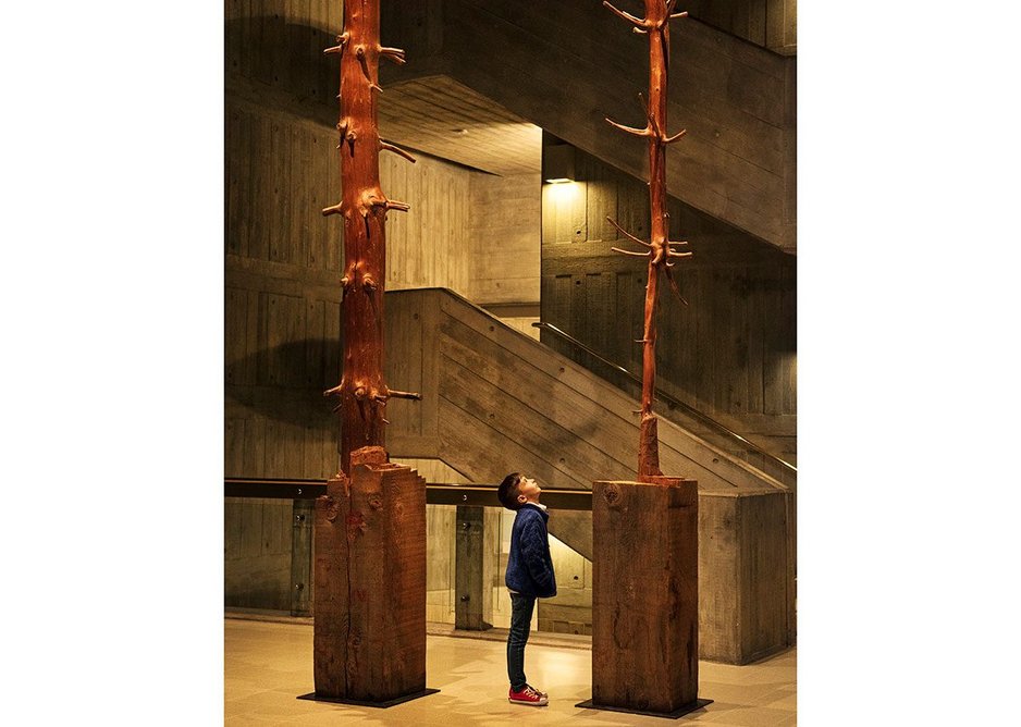 Giuseppe Penone, Tree of 12 Metres, 1980-2, at Among the Trees, Hayward Gallery, 2020. ©