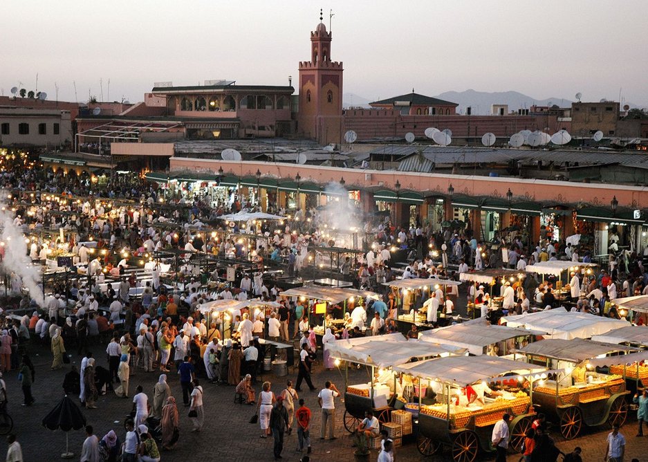 Night market in Marrakech, Morroco.