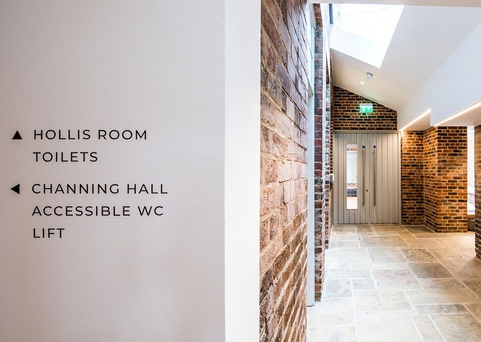 Good natural light, materials reused where possible. The Hollis Building Sheffield, Chiles Evans and Care architects, RIBA regional award and small project of the year 2019. Credit Dug Wilders