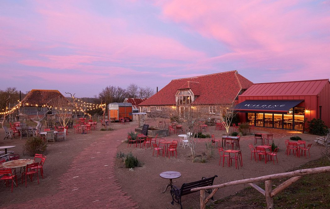 Knepp Wilding Kitchen and Shop by Kaner Olette Architects. Credit: Richard Chivers