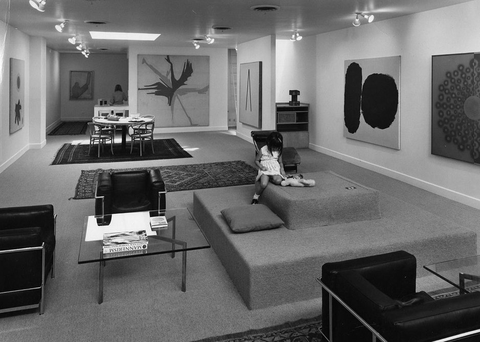 Frank Stella apartment, with interiors designed by Richard Meier in 1967. Courtesy Richard Meier & Partners Architects.