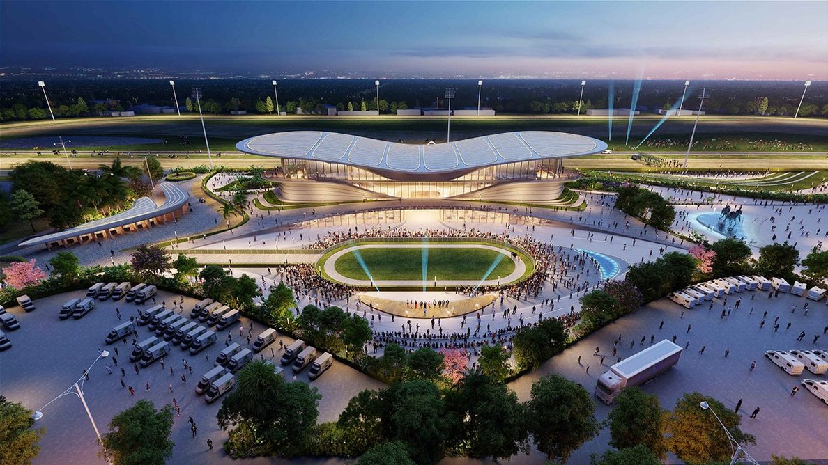 Although unbuilt, QUAD Studio’s competition entry for Rabat Racecourse in Morocco garnered high praise and led to further projects.