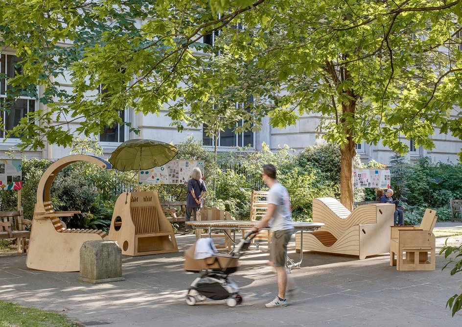 Seats at The Table, London Festival of Architecture 2023, in collaboration with DisOrdinary and Re-Fabricate.