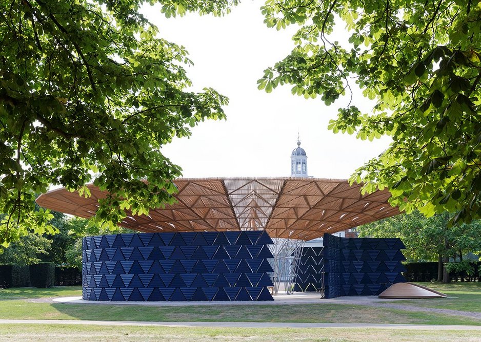 This year's Serpentine Pavilion, designed by Kéré Architecture.