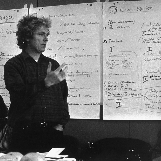 John Thompson at the Moscow ECO-1, Russia Community Planning Weekend, 1991.