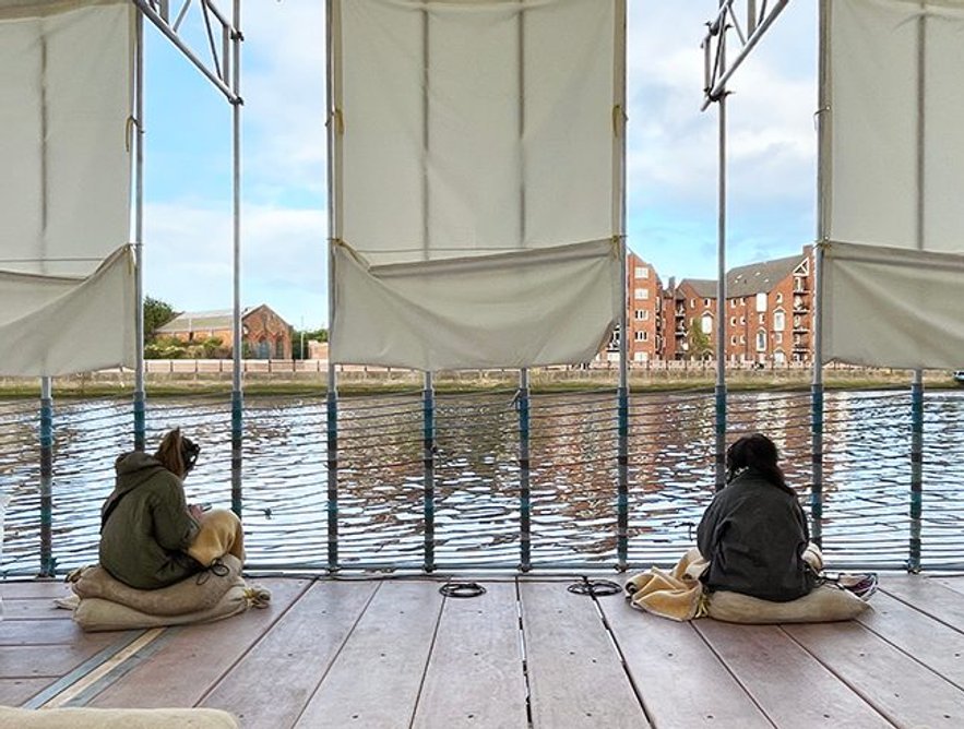 DRIFT offering a moment of peace on the waterfront in Belfast city centre.