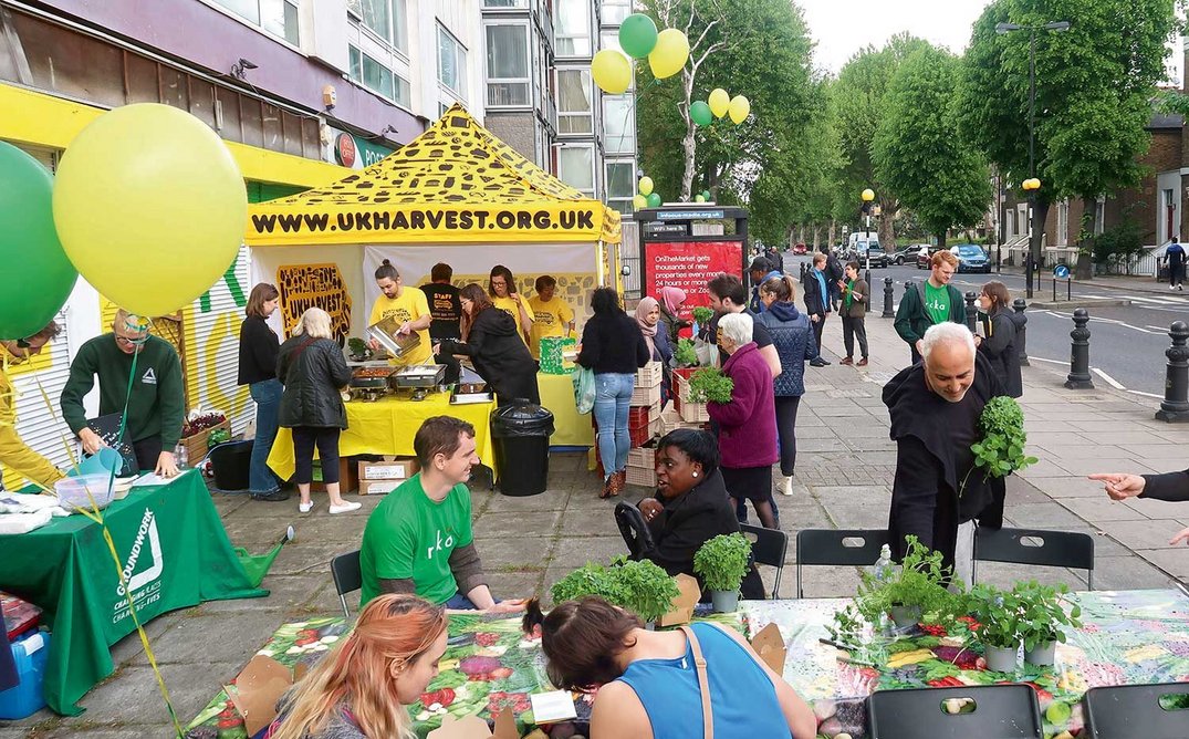 An outdoor meal built local support for the planned hub.