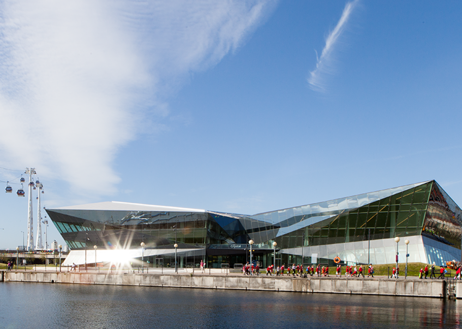 The Crystal at Royal Victoria Dock in London. Commissioned by Siemens, the building is to be the new home of the Mayor of London and the Greater London Authority. Photo: © WilkinsonEyre