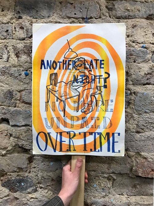 Placard posters designed by UVW- SAW.