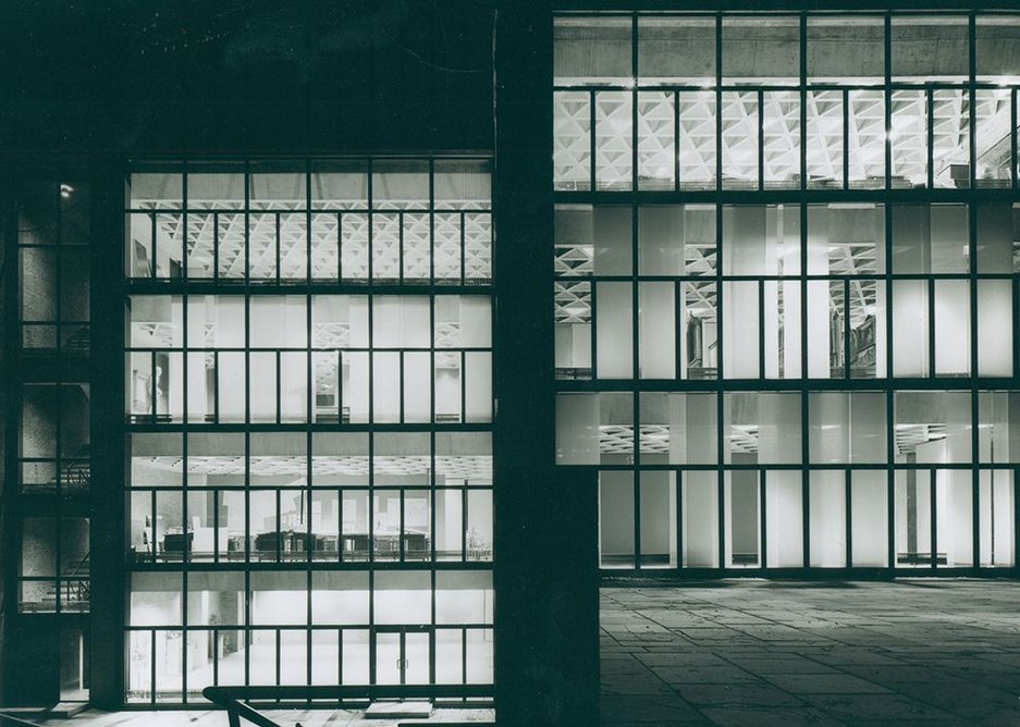 Yale University Art Gallery, New Haven, Connecticut, Louis Kahn, 1951-53  Architectural Archives of the University of Pennsylvania.