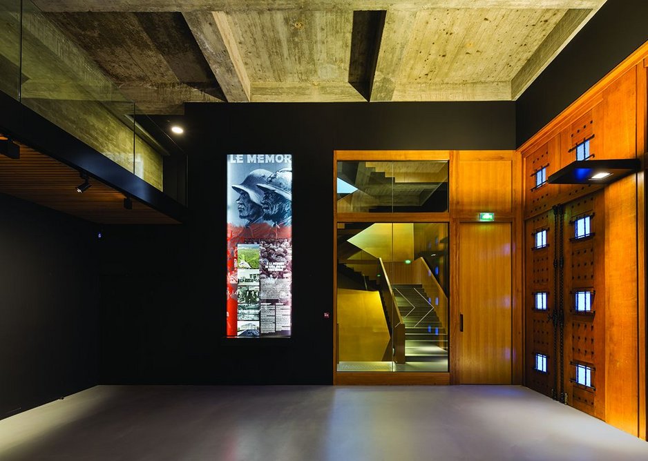 New oak staircases either side of the closed former entrance lead to the museum offices, third floor educational spaces and rooftop terraces.