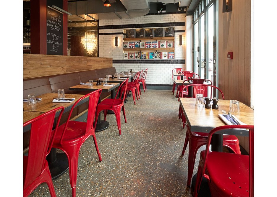 Diamond polished concrete, delicious Italian food and a great company is a recipe for long-lasting success.