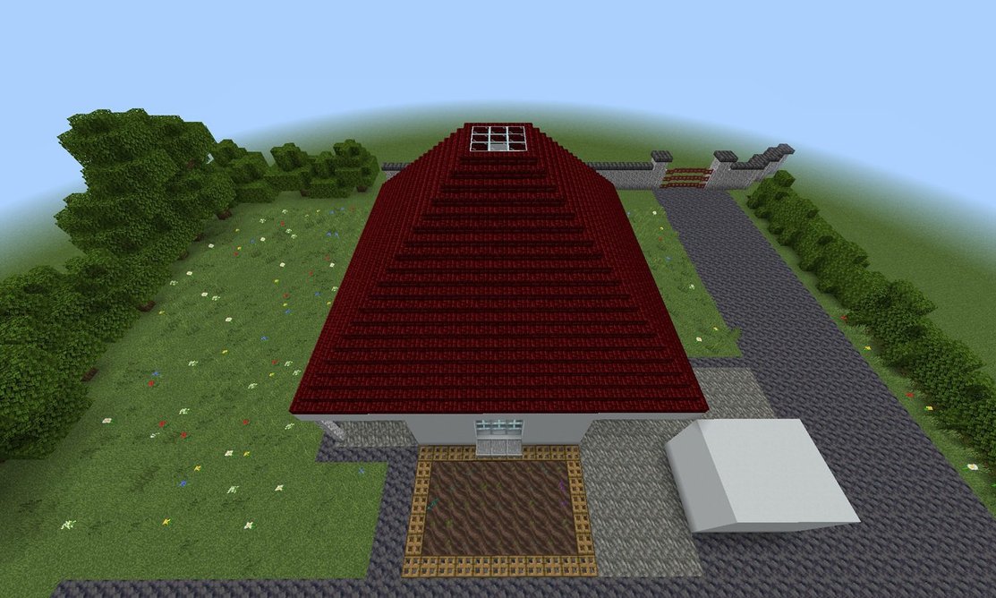 Minecraft model of Gate Lodge by the client’s daughter.