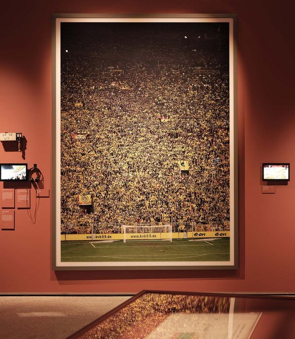 Dortmund by Andreas Gursky (2009). From Football: Designing the Beautiful Game at the Design Museum.