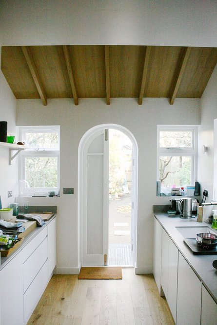 The kitchen at Brunner Road: 'A space that pays respect to its surroundings'.
