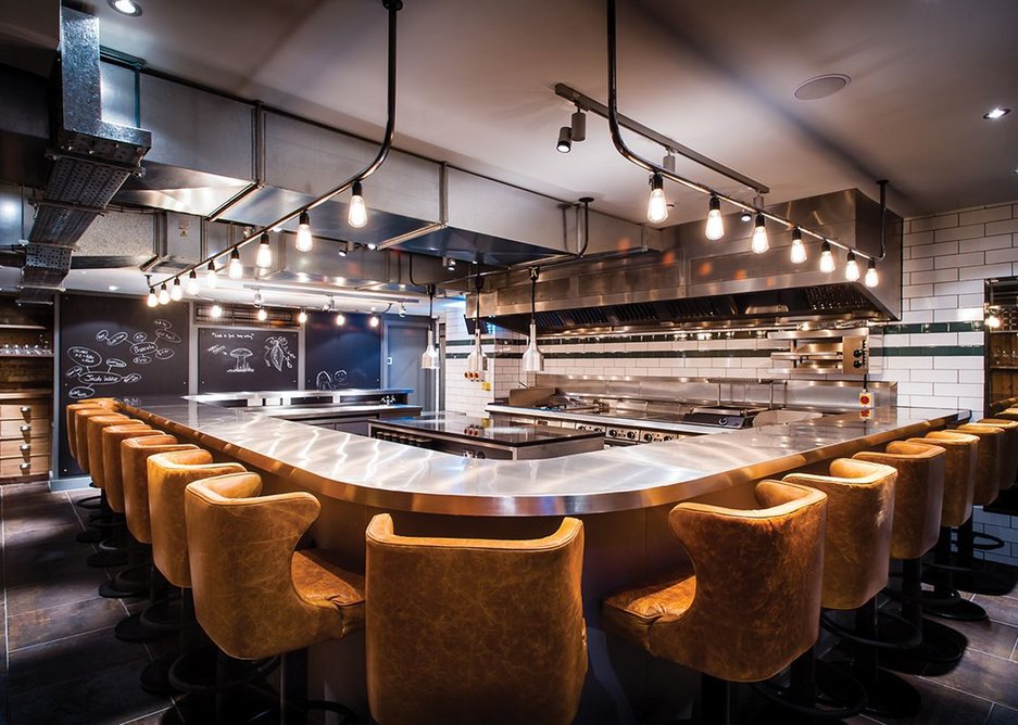 B3’s Kitchen Table in Fitzrovia, central London, gives diners front row seats to see the chef at work in the kitchen.